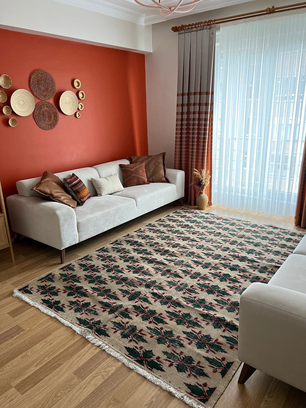 Thumbnail: 6x8 Handmade Large Rug,Oversize Turkish Rug Kilim,Boho Style Oversize Rug
