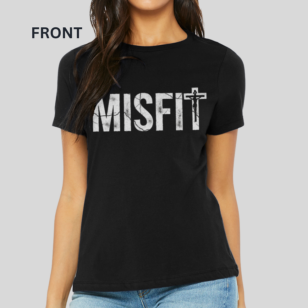 MISFIT Tee - Womans (2XL - 3XL) BLACK