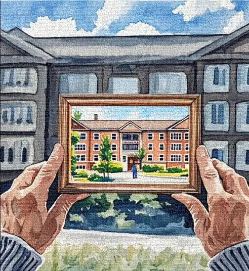 architectural watercolor rendering ccrc general contractor
