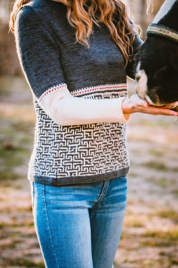 Thumbnail: Blackwater Mosaic Pullover Pattern