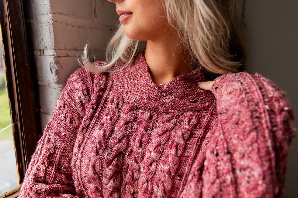 Thumbnail: Tweed Fusion Funnel Neck Pattern