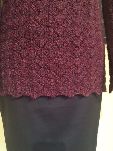 Thumbnail: Arched Lace Pullover Pattern