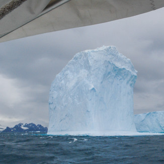 Iceberg grounded off of the South Shetland Island Antarctica