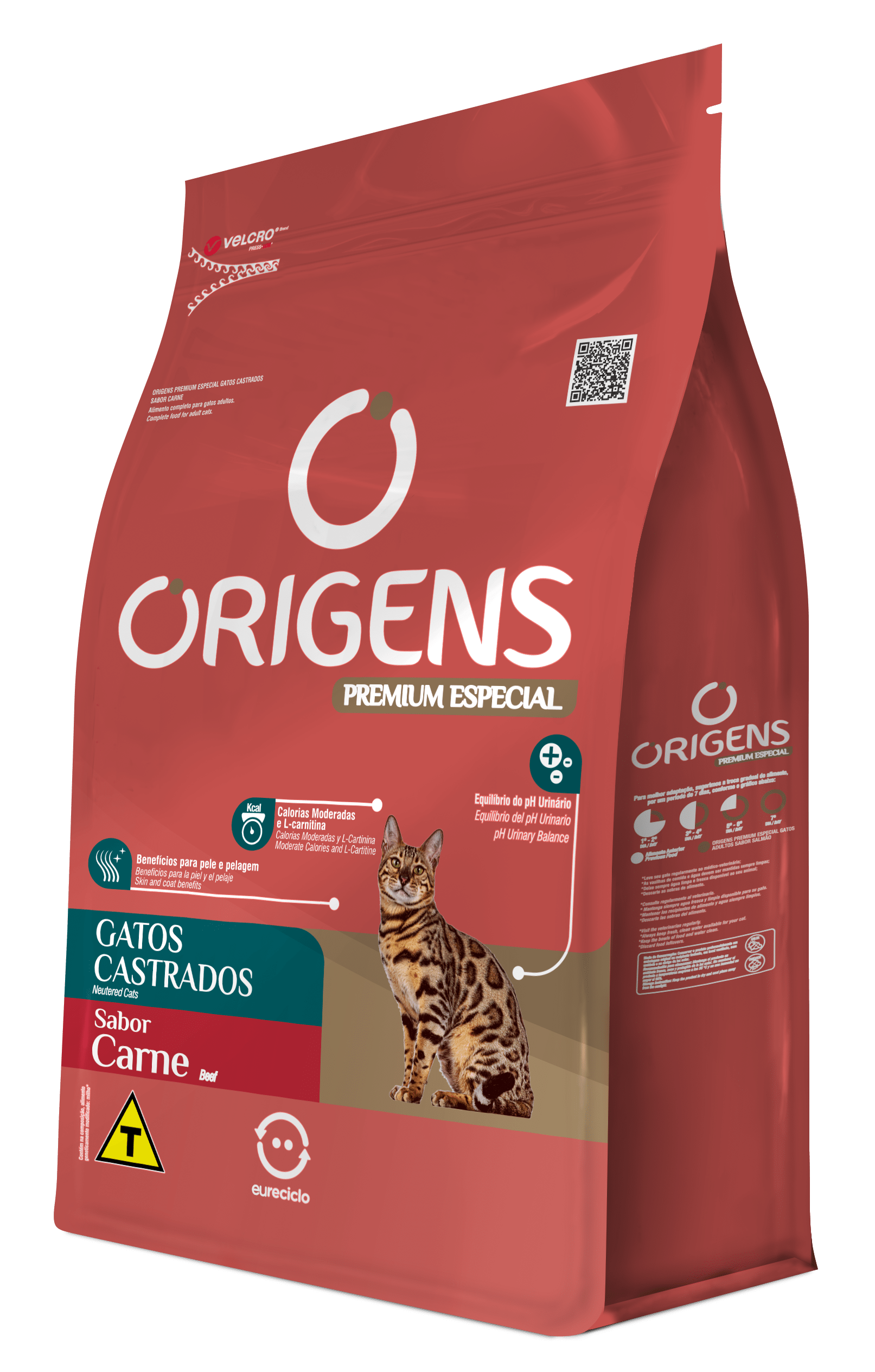 Origens Premium Especial Gatos Castrados Sabor Carne de 3kg