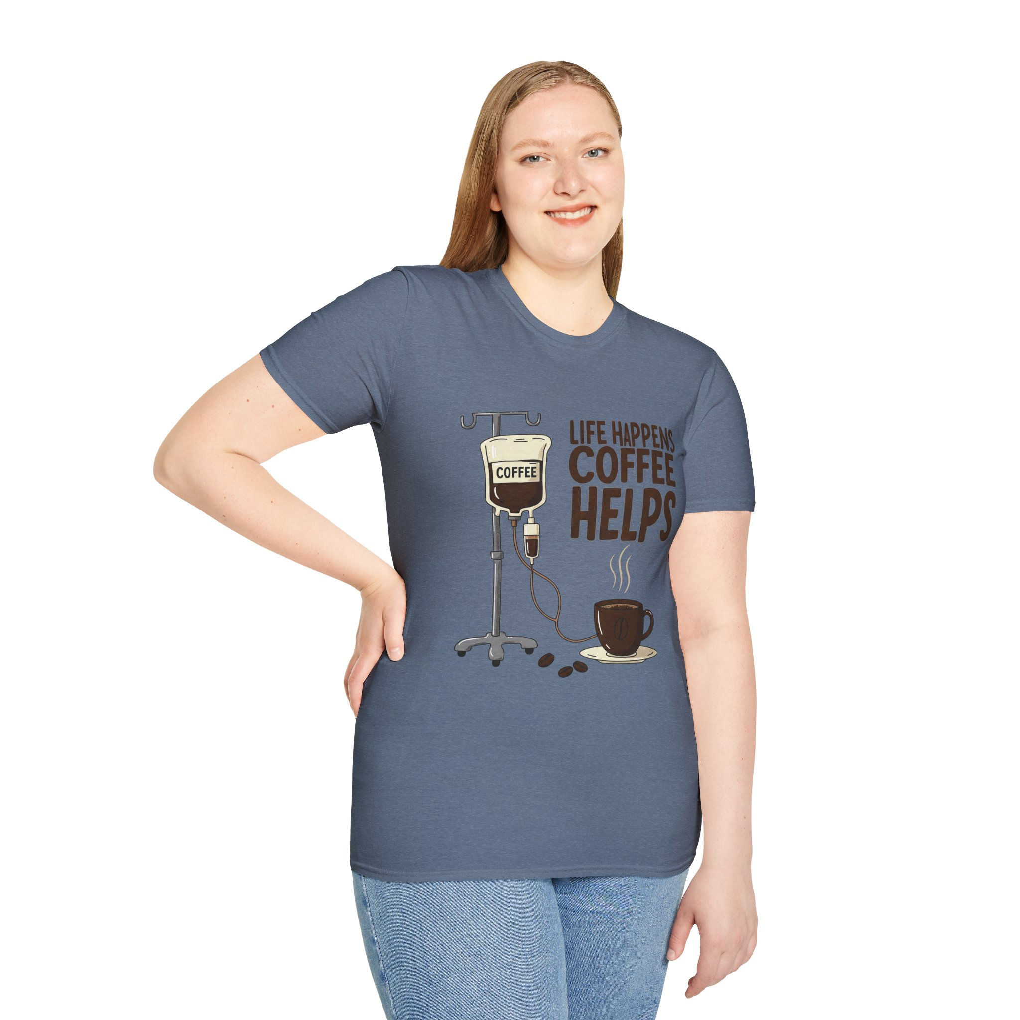 Life happens. Coffee Helps. Infusion T-Shirt