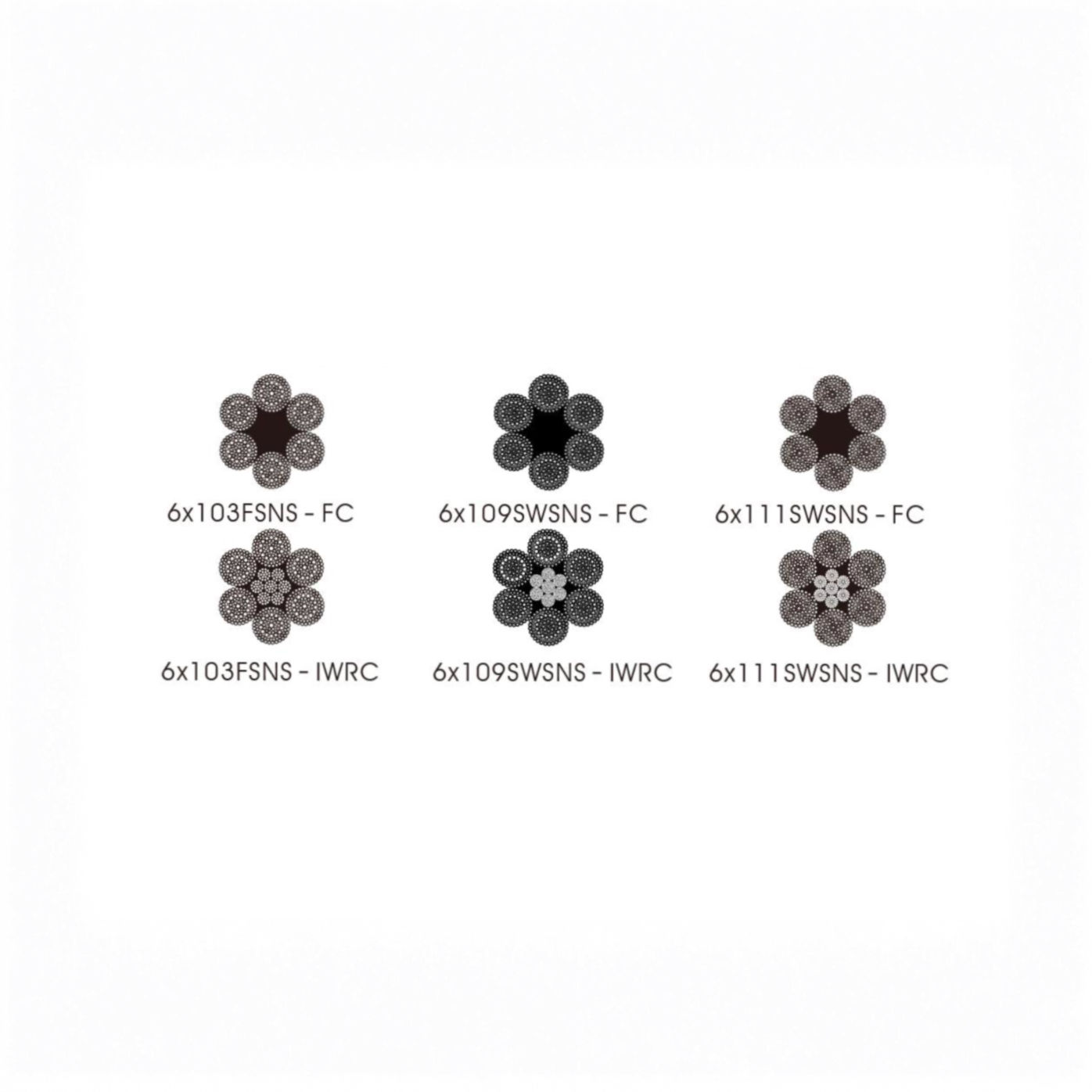 6 x 103FSNS / 109SWSNS / 111SWSNS