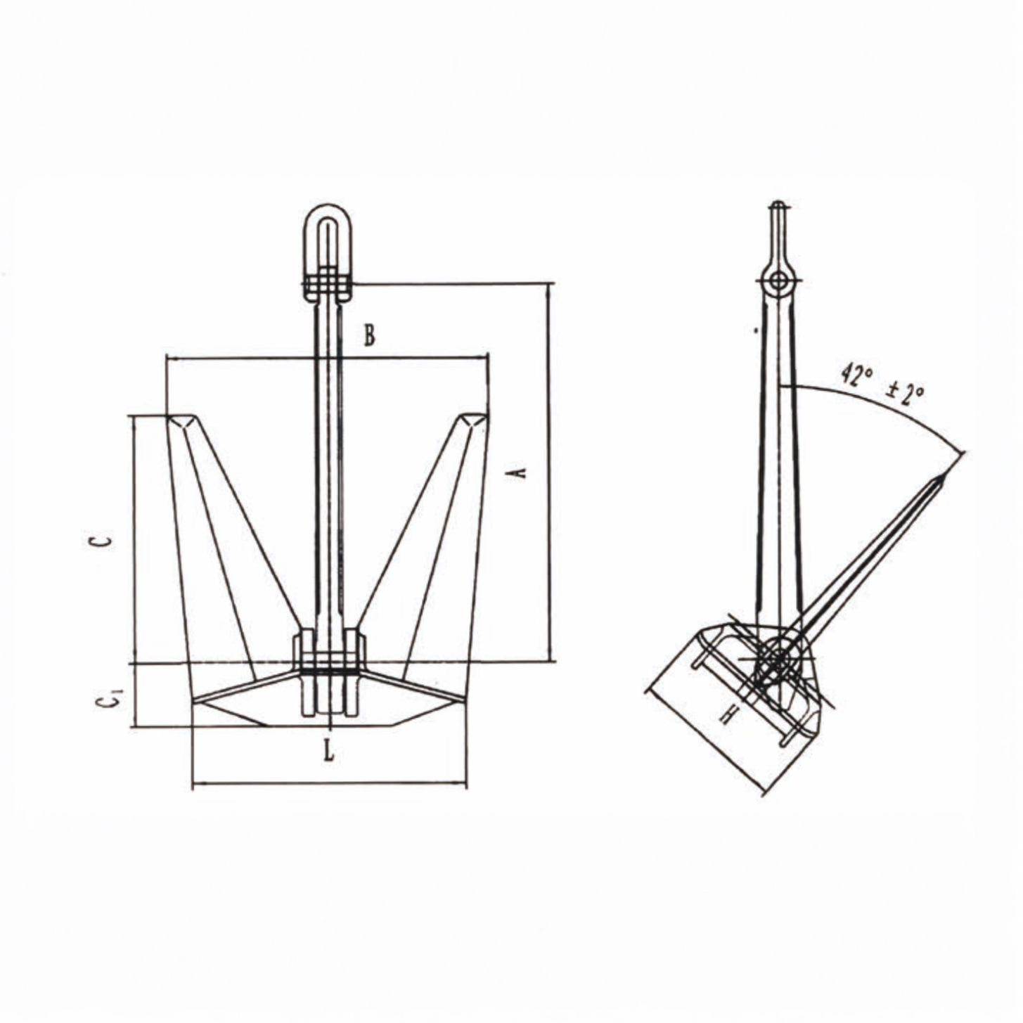 Danforth HHP (High Holding Power) Anchor
