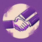 Create an image that represents a strong brand partnership. The image should feature two h