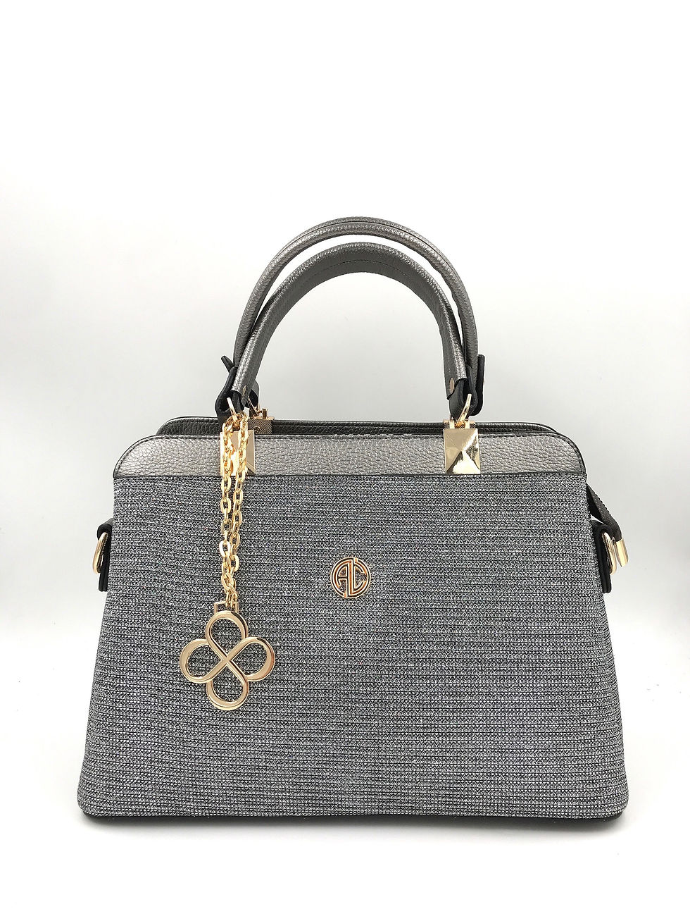 Limenitis Kadın Klasik El Çantası Simli Gümüş