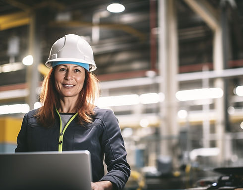 Une femme dans une usine