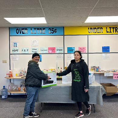 a customer recieving a iRobot Roomba