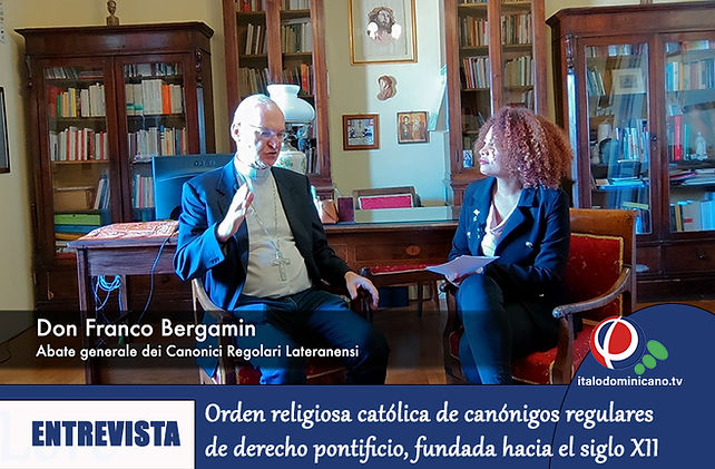 Don Franco Bergamin è un abate generale dei Canonici Regolari Lateranensi, nato a Castelfr
