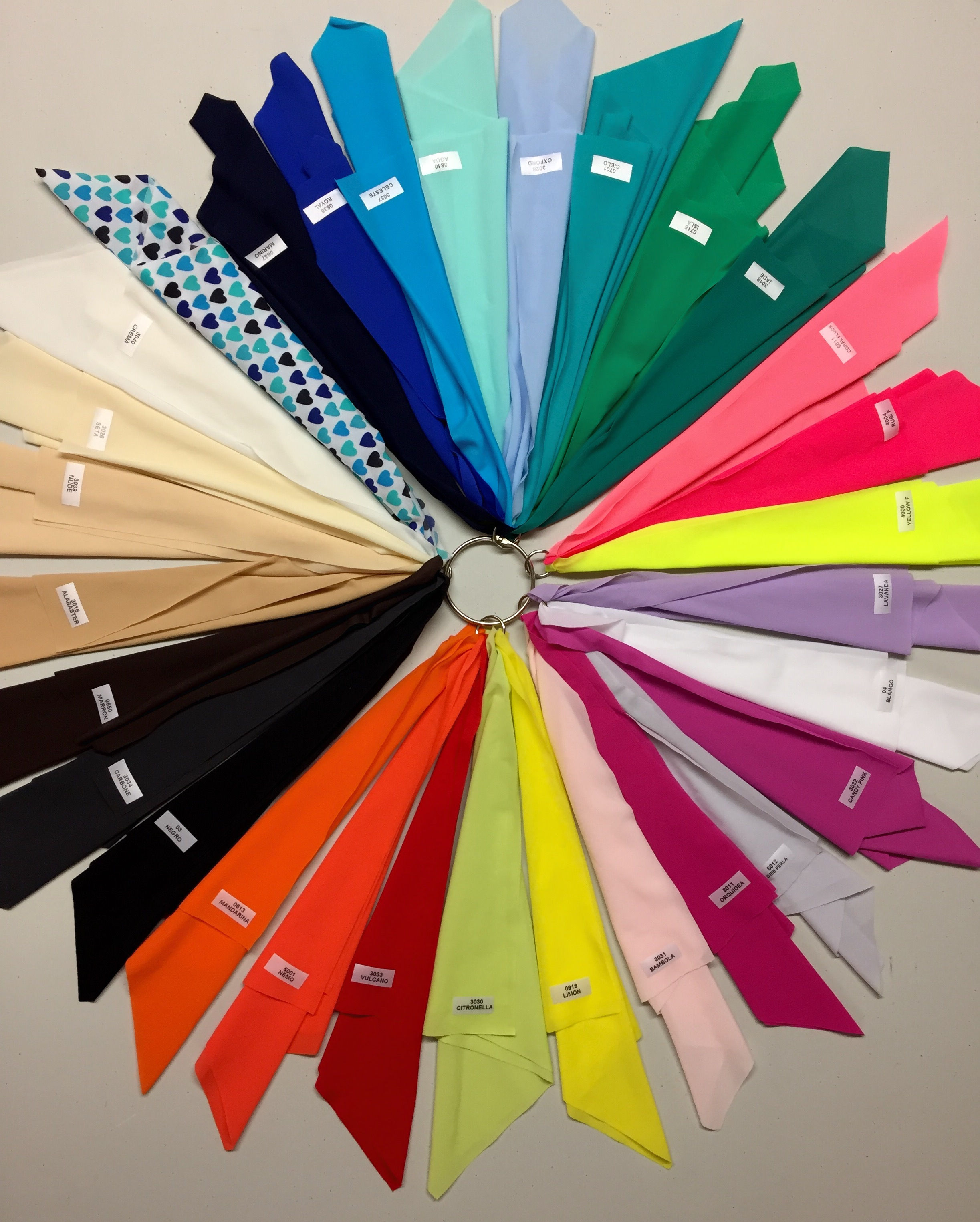 Forros bielásticos de colores