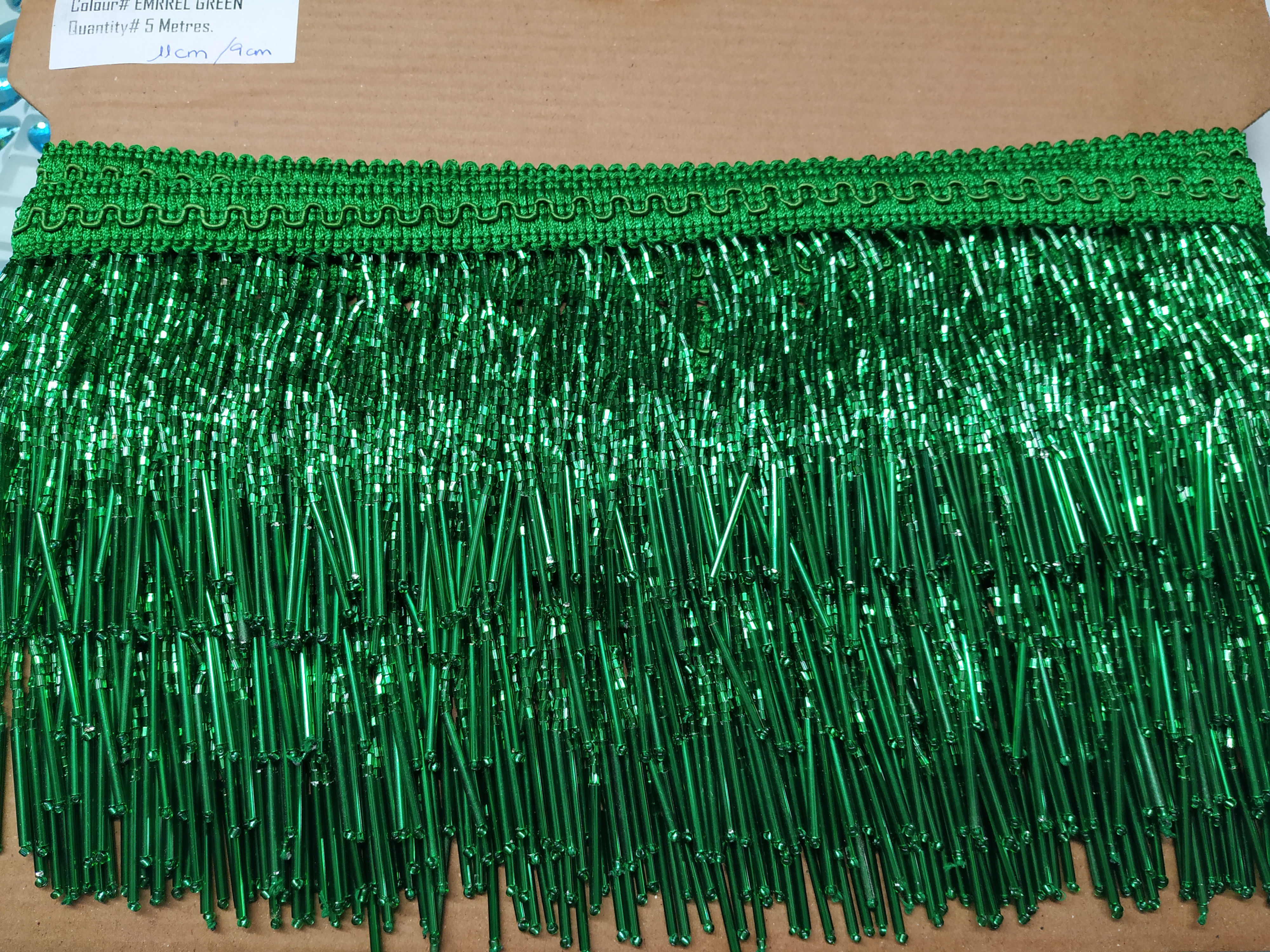 Flecos de canutillo verdes