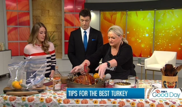 Recipe for Teena's Aquavit Brined Turkey for Thanksgiving on Fox 9 Good Day today PLUS more.