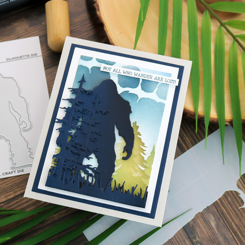 Bigfoot Footprint 6x6 Stencil | ThisCallsforConfetti