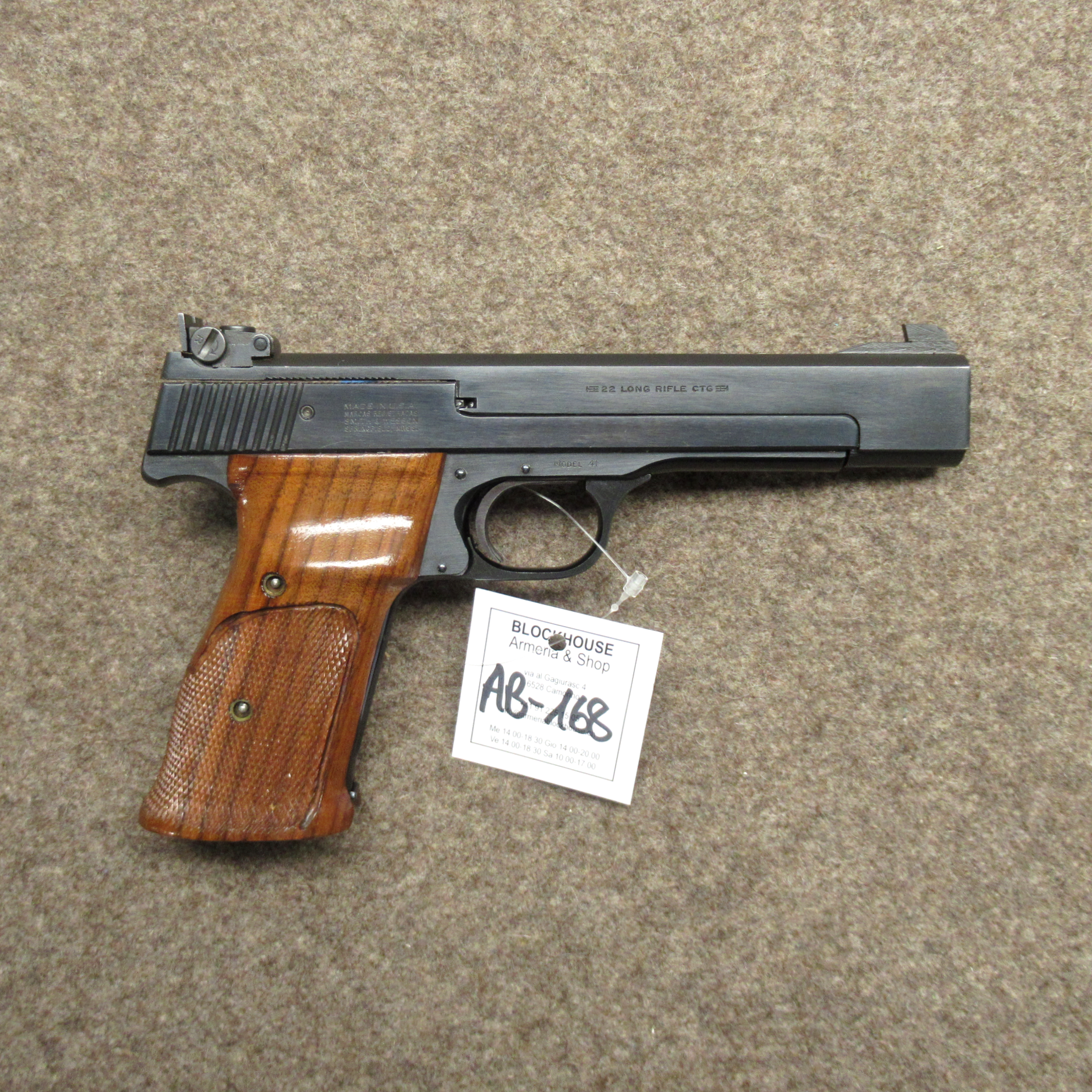 AB-168 pistola SMITH&WESSON mod. 41 cal. .22lr