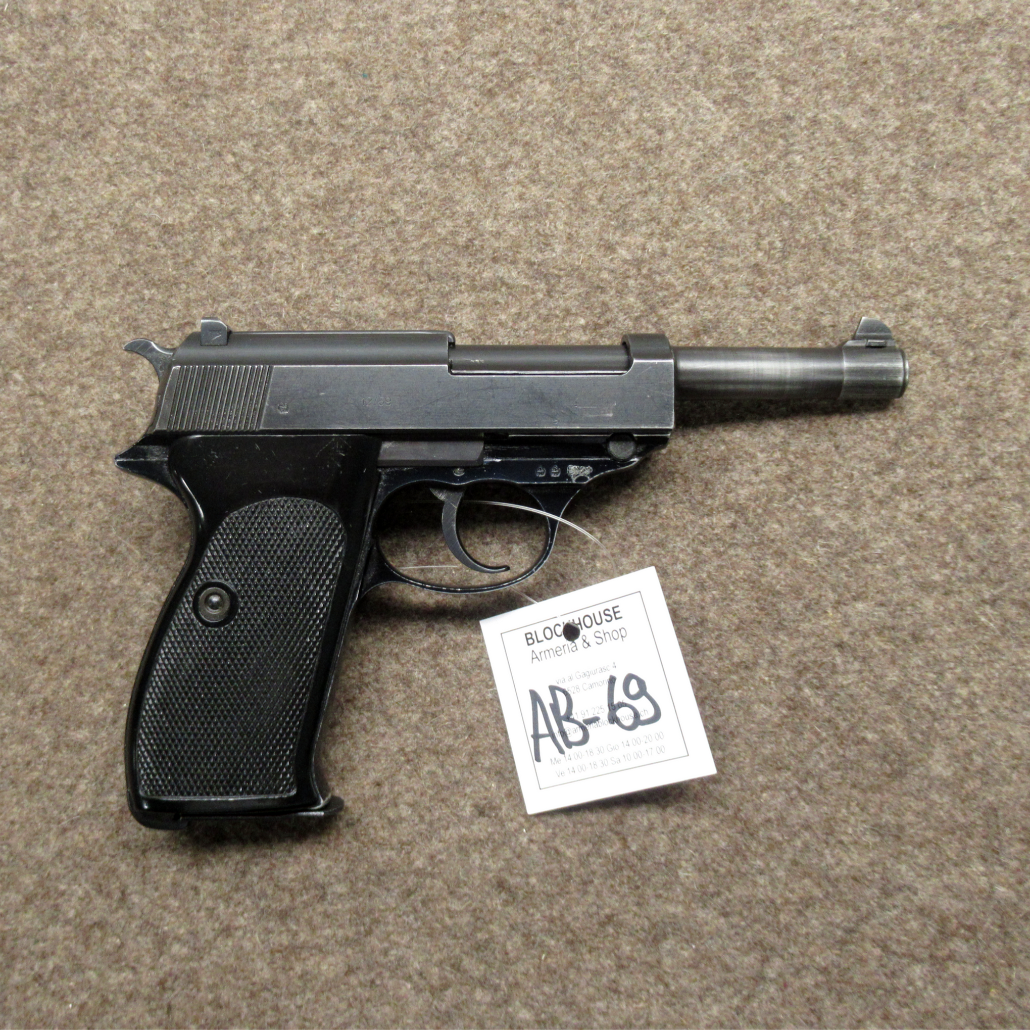 AB-69 pistola WALTHER mod. P38 cal. 9mm Para