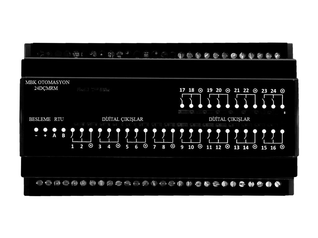 24 DİJİTAL ÇIKIŞ MODBUS RTU MODÜL