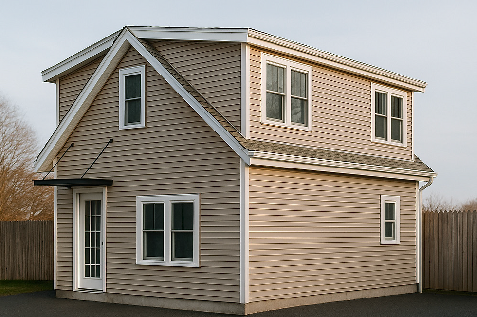 Existing Yard Shed conversion to Detached ADU By Flow Design Architects - Boston, MA