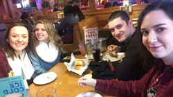 Texas Roadhouse before Skating in MA