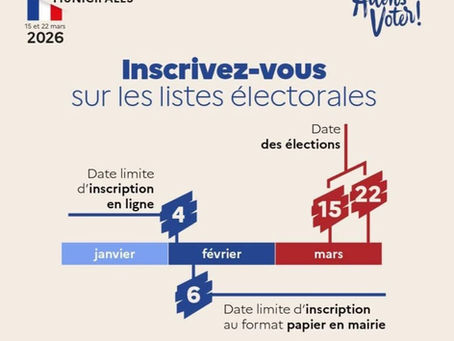 Inscrivez-vous sur les listes électorales !!