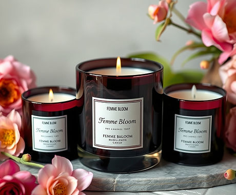 Femme bloom scented candles