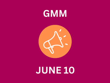 Reminder GMM Tonight