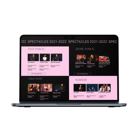 Web design pour le « Théâtre de la Cité »