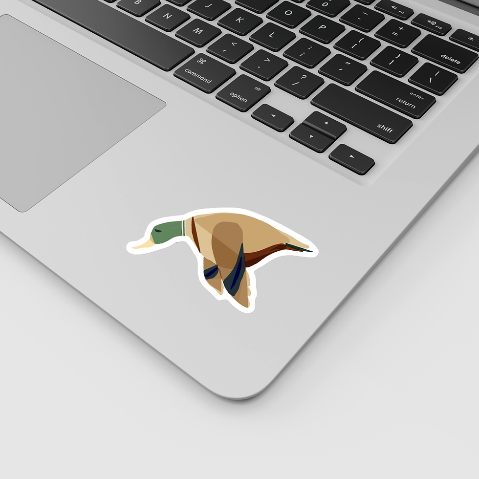 Thumbnail: "Flying Duck" Sticker