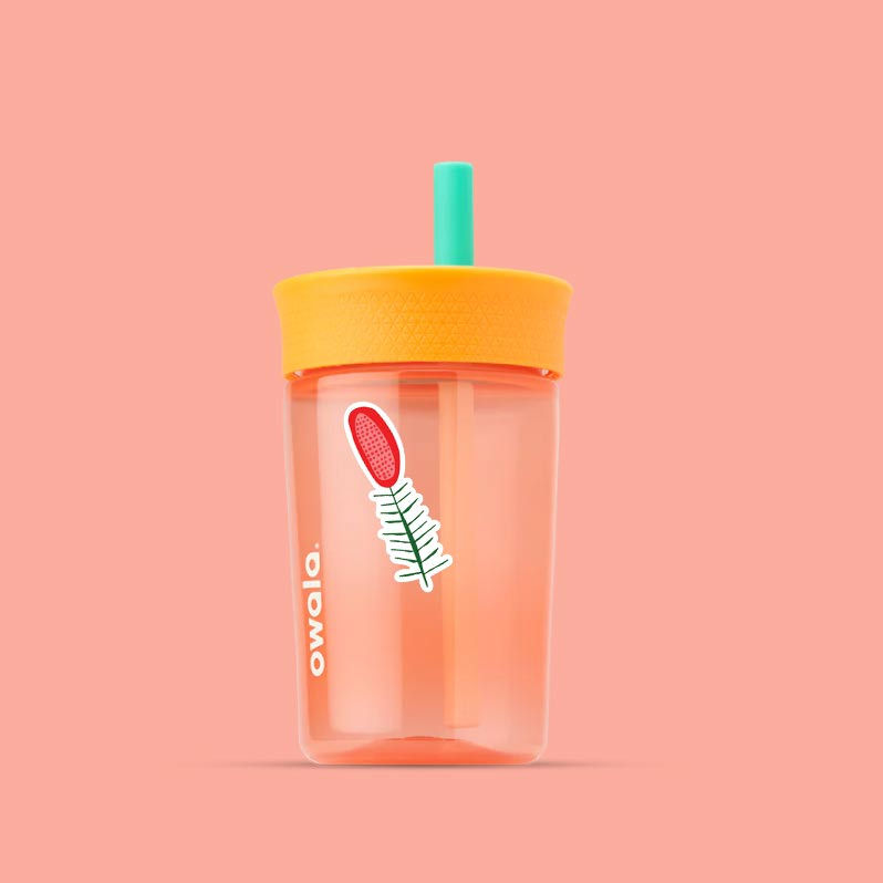 Thumbnail: "Pink Pickle Flower" Sticker Large
