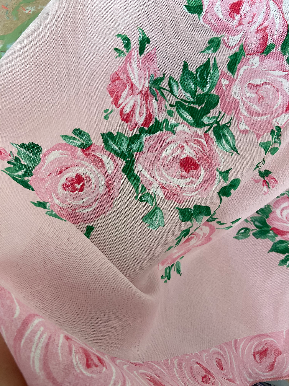Miniature : Nappe ronde roses