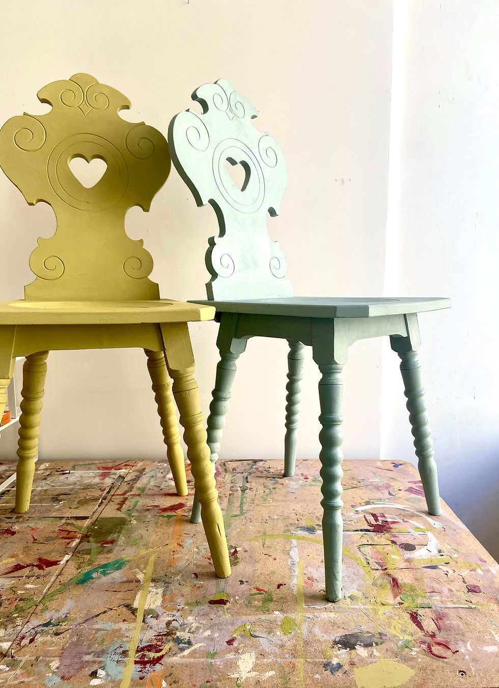 Miniature : Chaise chalet bleu pâle 