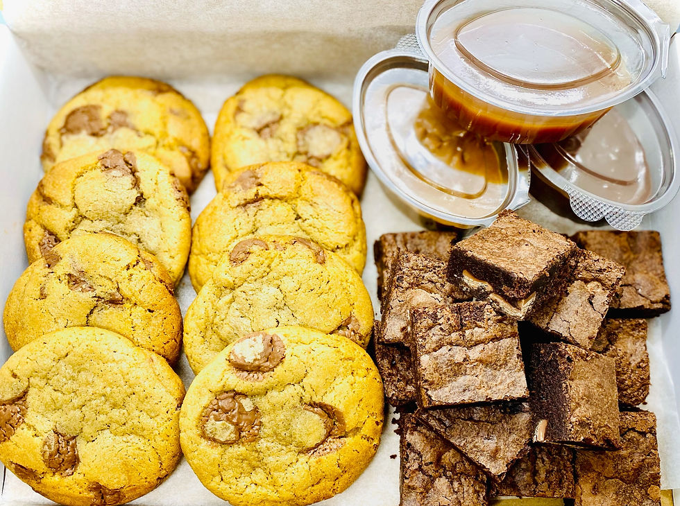 Cookie & brownie dipping box
