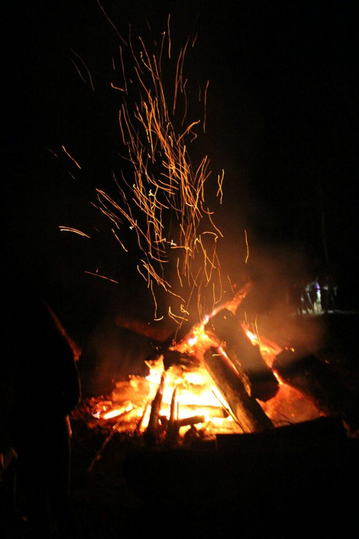 Bonfire at the Foery’s house