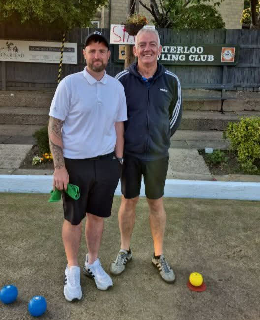 The two finalists - Danny Beeby and Trevor Boothroyd