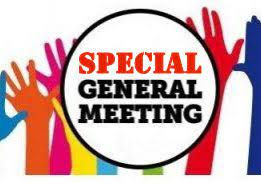 BCGBA Special General Meeting called