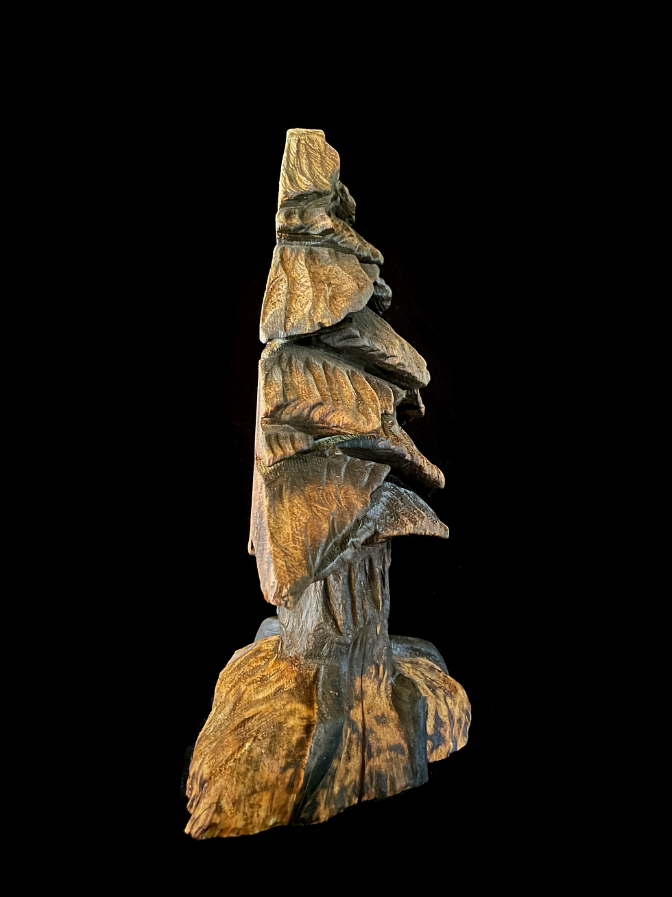 Thumbnail: Chainsaw carved tree sculpture from solid wood — handmade rustic décor inspired by nature and forest craftsmanship.