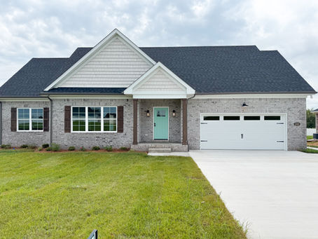Gray and Cream Brick Home