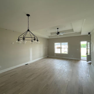 Open Concept living room during construction