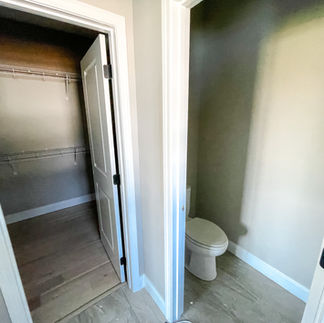 Bathroom and closet during construction