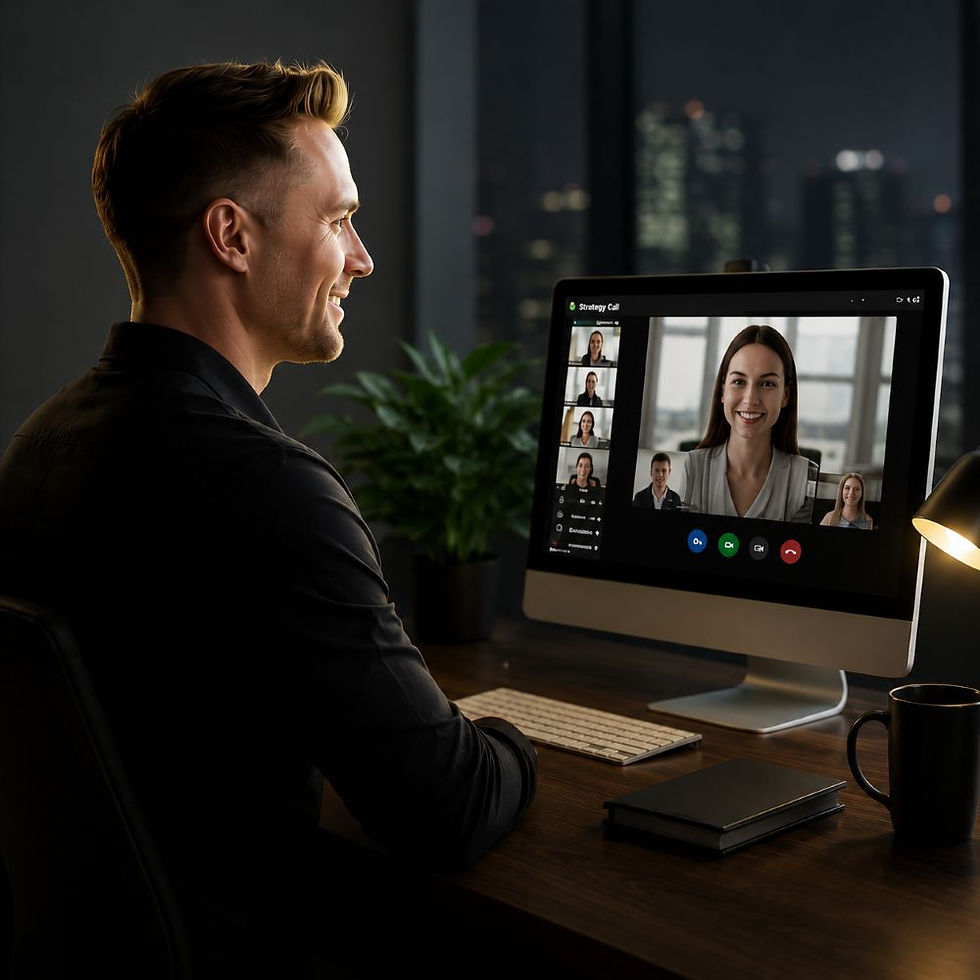 Jake on a strategy call with client VIDZILLA.jpg