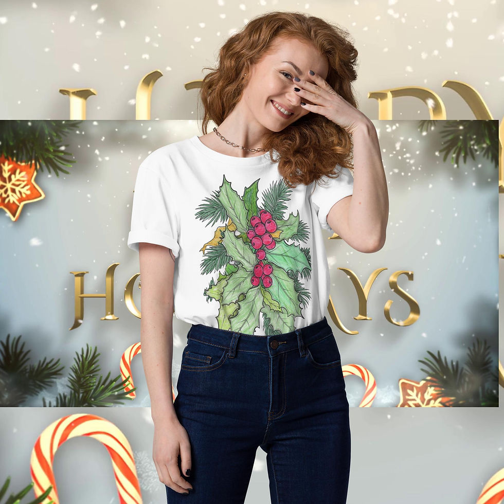 Thumbnail: Joly Christmas Unisex organic cotton t-shirt