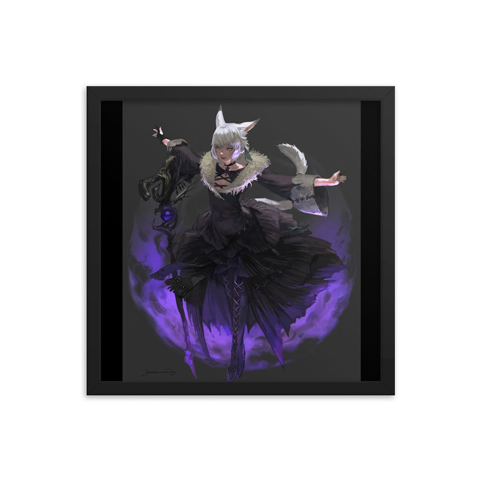 Thumbnail: Y'shtola Rhul Magic - Final Fantasy XIV Framed photo paper poster