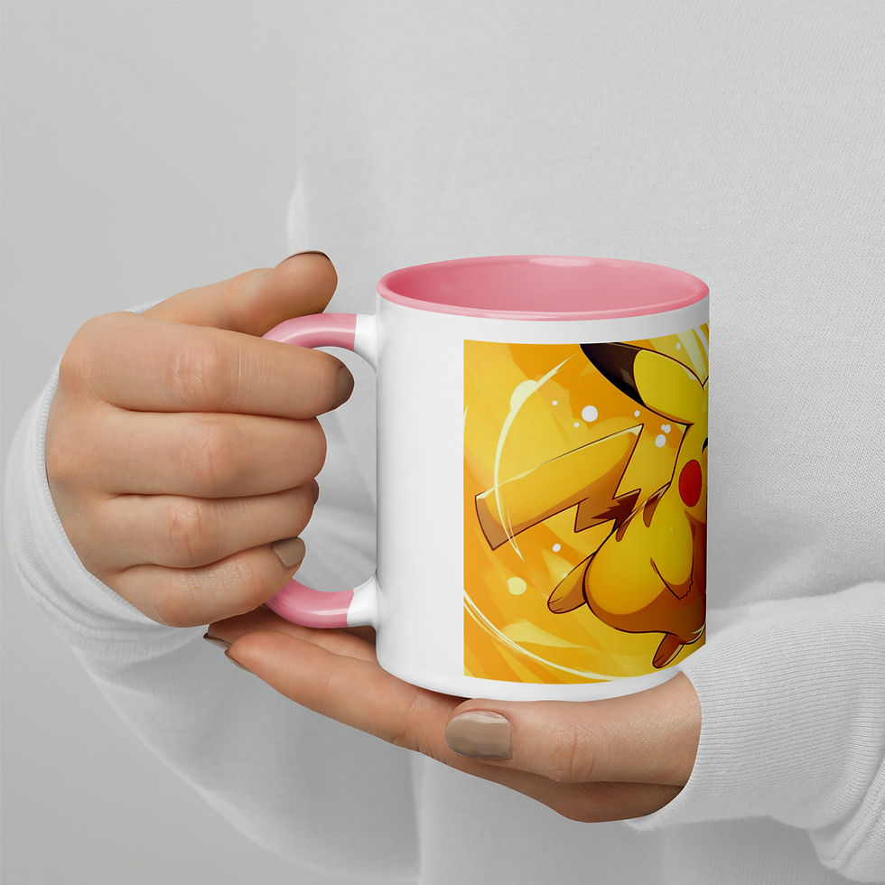 Thumbnail: Smiley Pikachu Mug with Color Inside
