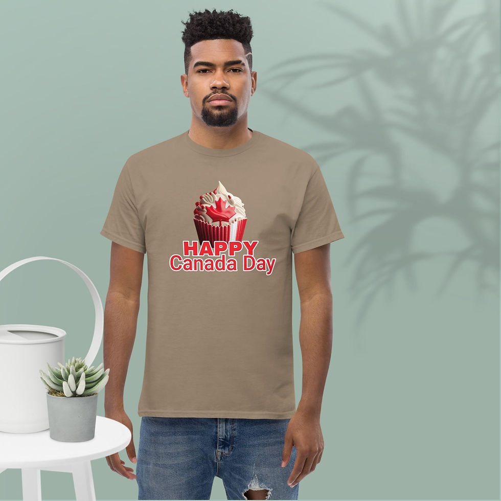 Thumbnail: Canada Day Cup Cake Men's classic tee