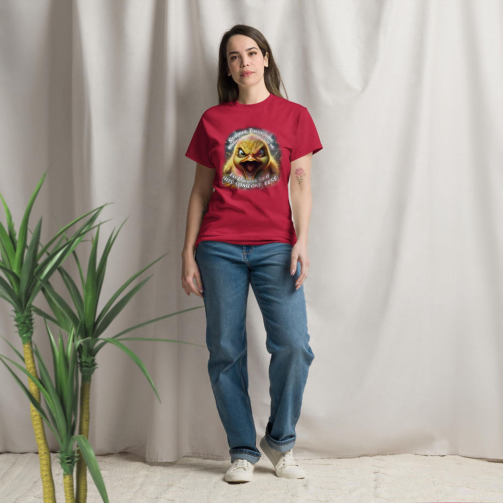 Thumbnail: I'm Ducking Unisex classic tee / T-shirt classique unisexe « Je me cache »