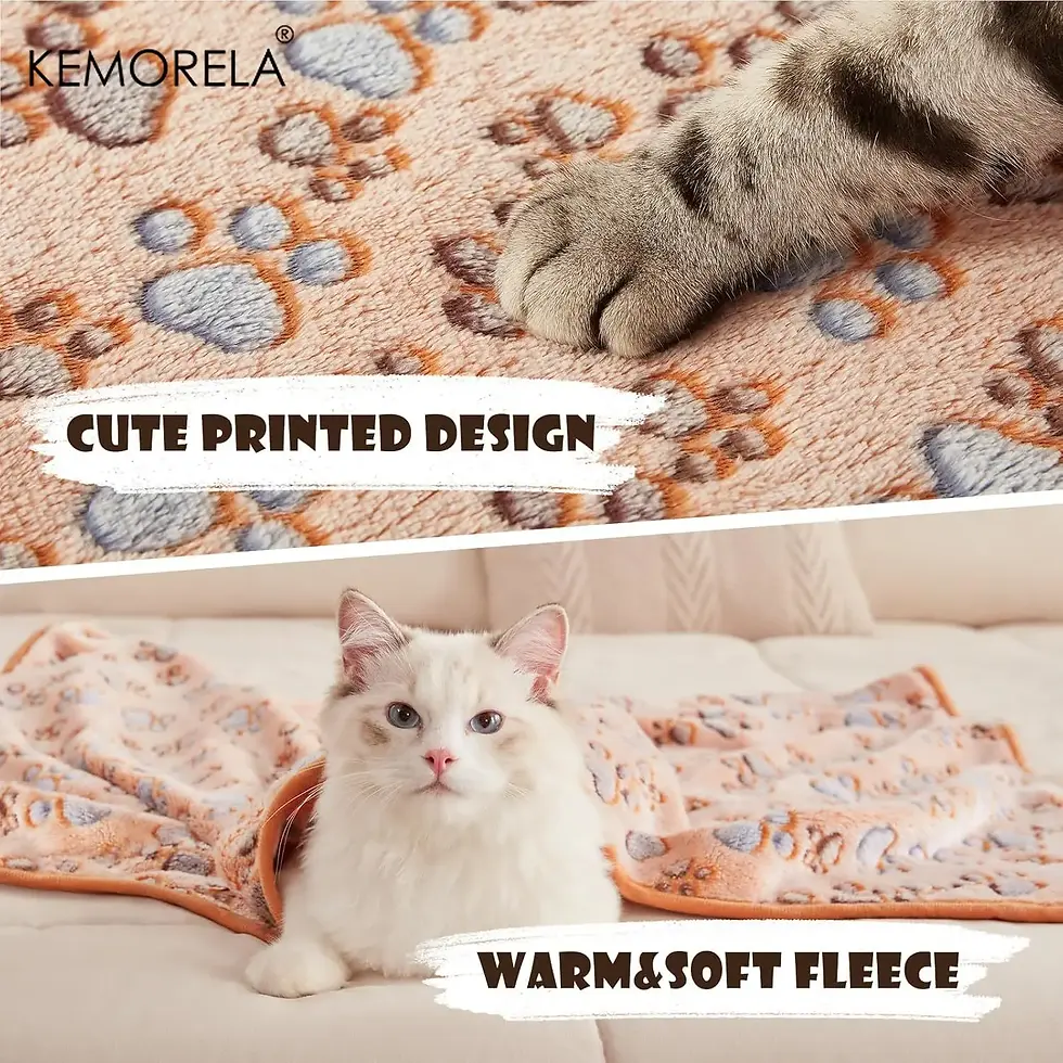 Miniatura: KEMORELA 3 peças de cobertores para pets, supermacios e fofinhos, em fleece prem