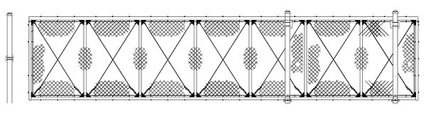 Brock Fence Chain link cant gate fence