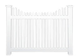Everguard Panels Downington PICKET fence brock fence